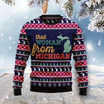 That Woman From Michigan Ugly Christmas Sweater | Favorety DE