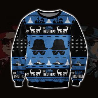 The Blues Brothers Print Ugly Christmas Sweater | Favorety