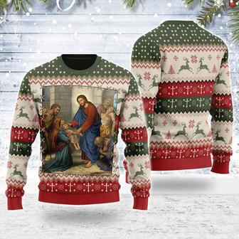 The Divine Physician Artwork Christmas Sweater | Favorety DE