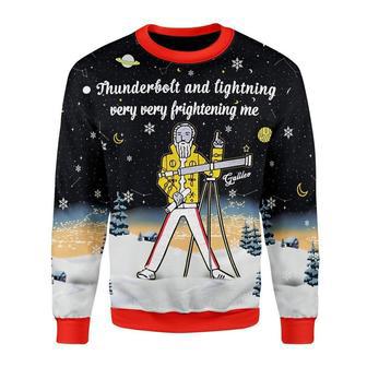 Thunder Fightening Galileo Ugly Christmas Sweater | Favorety