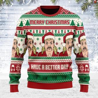 Tiger King Santa Chirsmas Ugly Christmas Sweater | Favorety DE