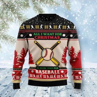 Time For Baseball Ugly Christmas Sweater | Favorety