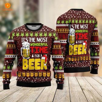 Time For Beer Ugly Christmas Sweater For Men & Women | Favorety AU