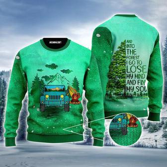 Travelling Ugly Sweater, And Into The Forest I Go To Lose My Mind And Find My Soul Blue | Favorety UK