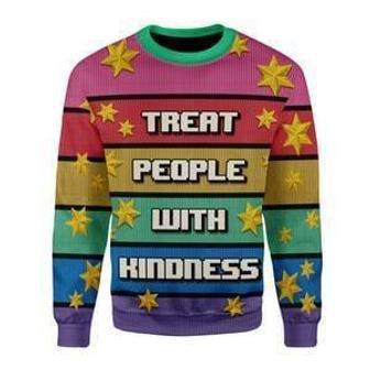 Treat People With Kindness Ugly Christmas Sweater | Favorety DE