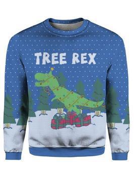 Tree Rex Ugly Christmas Sweater | Favorety