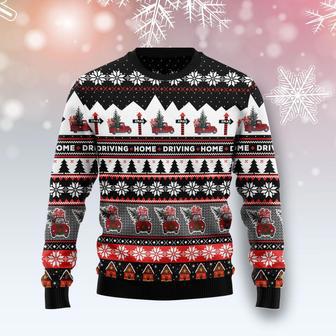 Truck Driving Home Ugly Christmas Sweater | Favorety DE