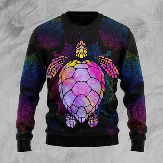 Turtle Purple Mandala Ugly Christmas Sweater | Favorety DE