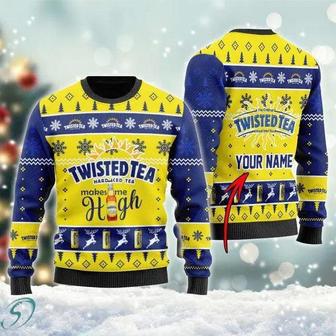 Twisted Tea Makes Me High Ugly Christmas Sweater, Jumpers | Favorety DE