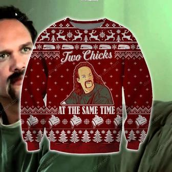 Two Chicks At The Same Time Ugly Christmas Sweater | Favorety DE