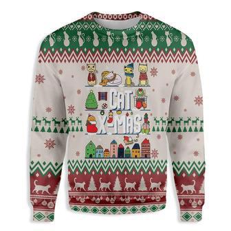 Ugly Christmas Cat Ugly Christmas Sweater | Favorety