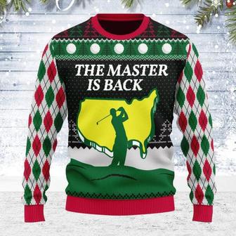 Ugly Christmas Sweater The Master Is Back For Men Women Holiday Sweater | Favorety UK