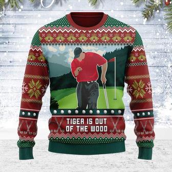 Ugly Christmas Sweater Tiger Is Out Of The Wood For Men Women Holiday Sweater | Favorety AU