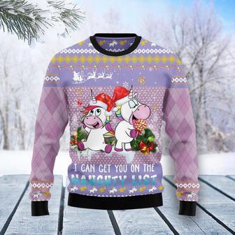 Unicorn Naughty List Ugly Christmas Sweater | Favorety CA