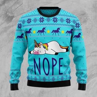 Unicorn Nope Ugly Christmas Sweater | Favorety UK