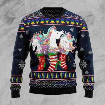 Unicorn Socks Xmas Ugly Christmas Sweater | Favorety UK