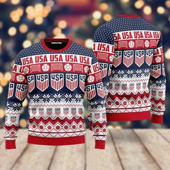 USA We Will Be A Champion Ugly Christmas Sweater For Men & Women | Favorety