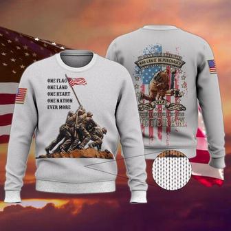 Veteran One Nation Ugly Christmas Sweater | Favorety AU