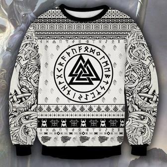 Viking Black And White Ugly Christmas Sweater | Favorety DE