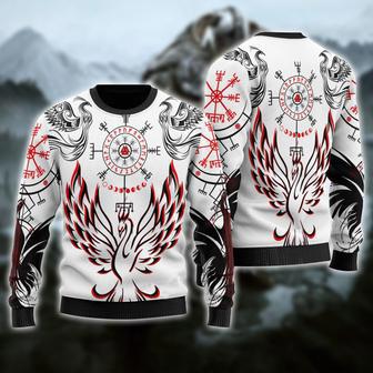 Viking Phoenix Vegvisir Ugly Christmas Sweater | Favorety DE