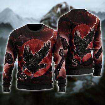 Viking Raven Ugly Christmas Sweater | Favorety AU