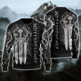 Viking Sword Ugly Christmas Sweater | Favorety