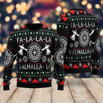 Viking Valhalla Xmas Ugly Christmas Sweater For Men & Women | Favorety DE