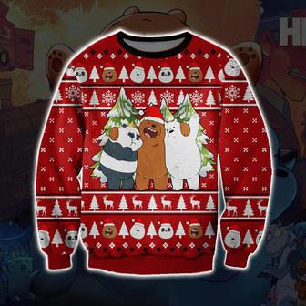 We Bare Bears Print Ugly Christmas Sweater | Favorety CA