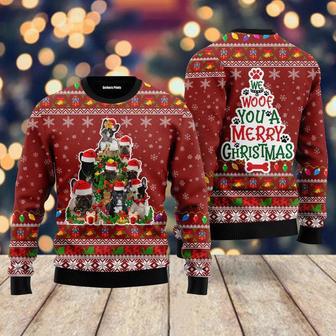 We Woof You A Merry Christmas Ugly Christmas Sweater For Men & Women | Favorety AU