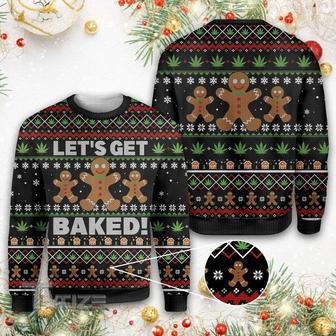 Weed xmas let’s get baked Ugly sweater | Favorety CA