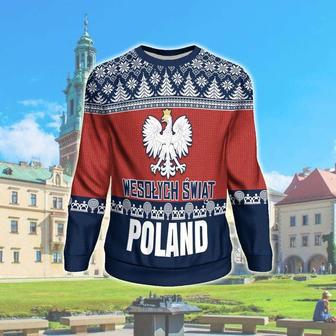 Wesolych Swiat Poland All Over Print Ugly Christmas Sweater | Favorety DE