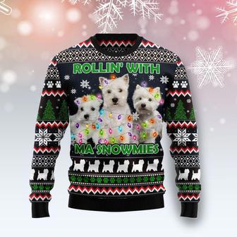 West Highland White Snowmies Ugly Christmas Sweater | Favorety