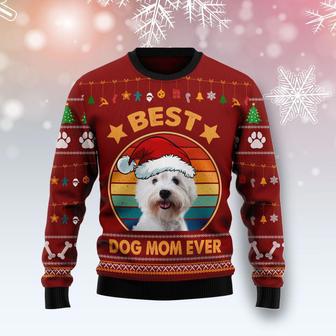 West Highland White Terrier Best Dog Mom Ever Ugly Christmas Sweater | Favorety CA