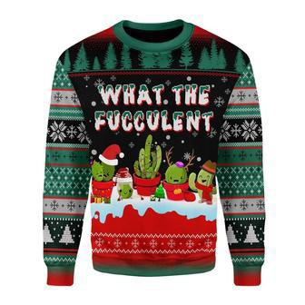 What The Fucculent Cactus Funny Ugly Christmas Sweater | Favorety CA