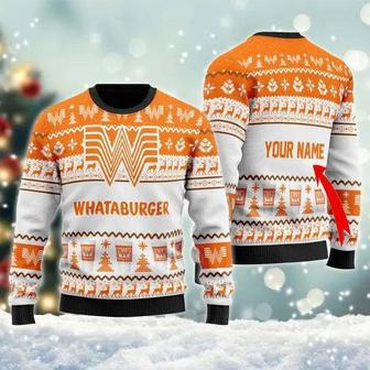 Whataburger Spirit Ugly Christmas Sweater, Jumpers | Favorety