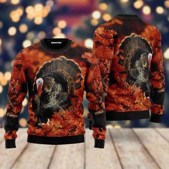 Wild Turkey Ugly Christmas Sweater For Men & Women | Favorety