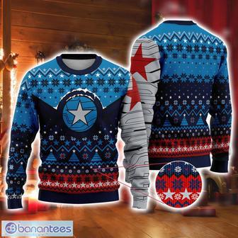 Winter Soldier Superhero Avengers Ugly Christmas Sweater Xmas Gifts | Favorety AU