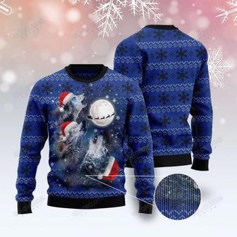 Wolf Under The Moon Ugly Christmas Sweater | Favorety DE