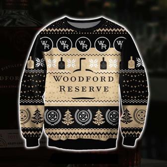 Woodford Reverse Wine All Over Print Ugly Christmas Sweater | Favorety