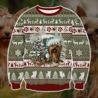 Yorkie Love Christmas Ugly Christmas Sweater | Favorety UK