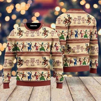 African Dancing On Ethnic Ugly Christmas Sweater For Men & Women | Favorety AU