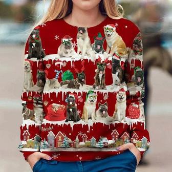 Akita Dog Sweatshirt Cute Ugly Christmas Sweater Christmas Gift Idea For Friend Dog Owner | Favorety AU