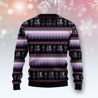 Alpaca Purple Pattern Ugly Christmas Sweater | Favorety AU