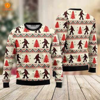 Amazing Bigfoot Ugly Christmas Sweater For Men & Women | Favorety
