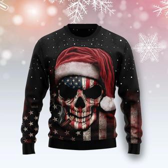 Amazing Skull Christmas unisex womens & mens, couples matching, friends, funny family ugly christmas holiday sweater gifts | Favorety