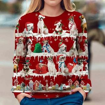 American Bulldog Sweatshirt Ugly Xmas Sweater Christmas Gift For Son Boys | Favorety