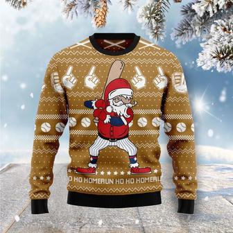 Baseball Ho Ho Homerun Ugly Christmas Sweater 1 | Favorety CA