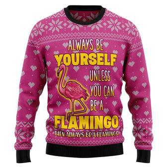 Be A Flamingo Ugly Christmas Sweater | Favorety AU