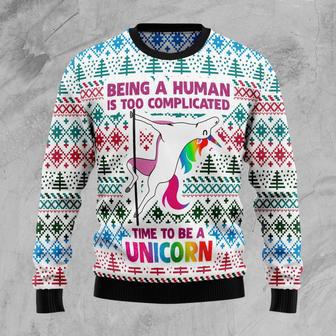 Be A Unicorn Ugly Christmas Sweater | Favorety AU