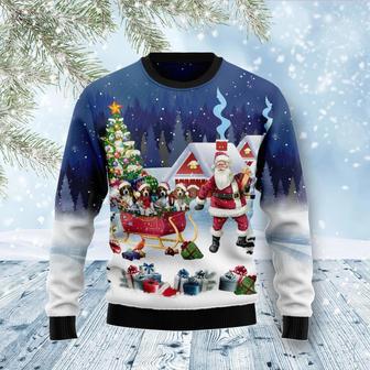 Beagle Santa Sled Ugly Christmas Sweater | Favorety CA